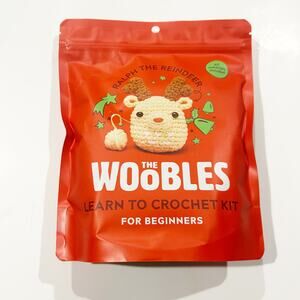 The Woobles Ralph The Reindeer Crochet Kit w/Hook NEW Shark Tank SOLD OUT Sealed